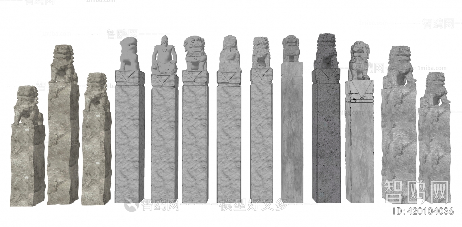 Chinese Style Column