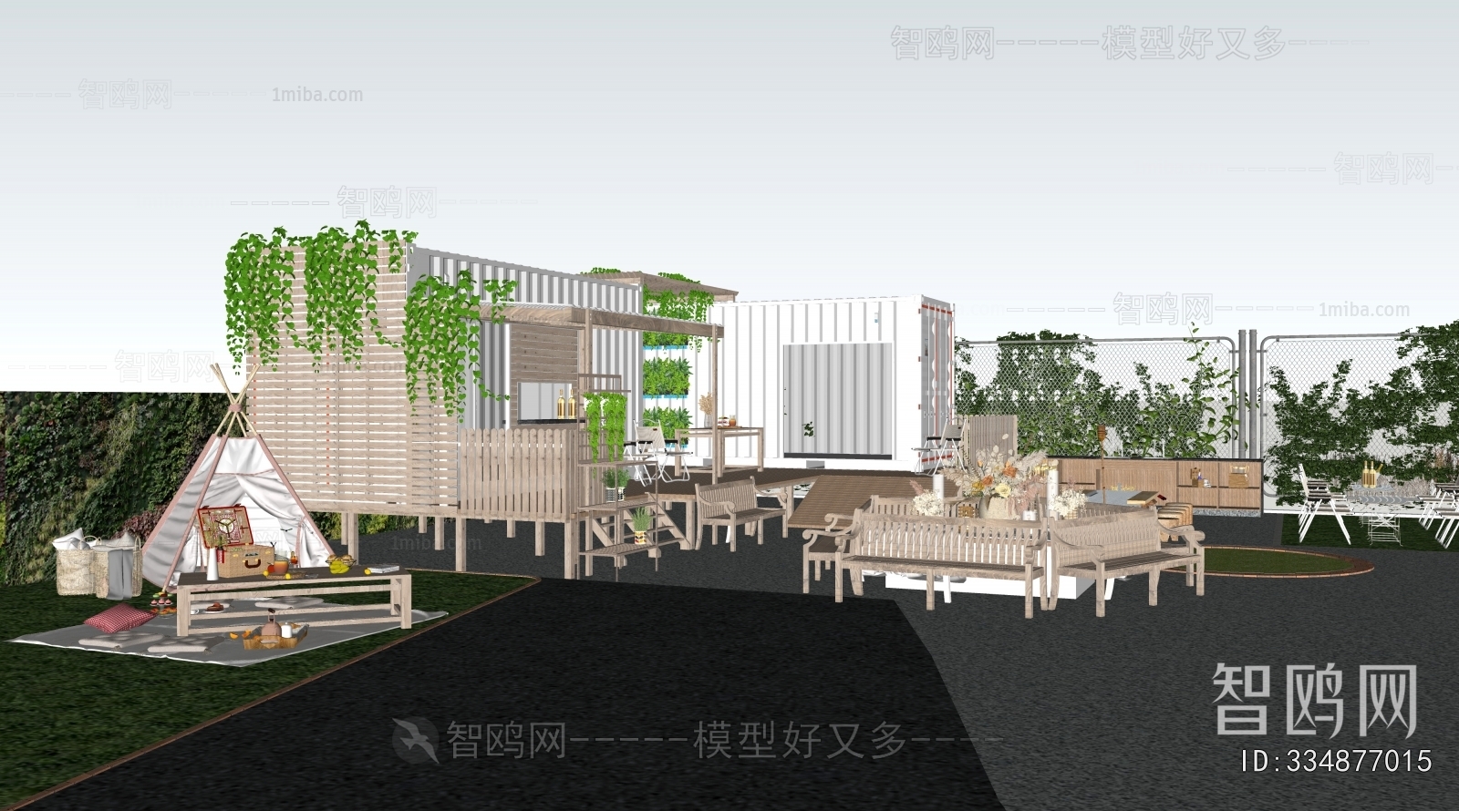 Modern Park Landscape