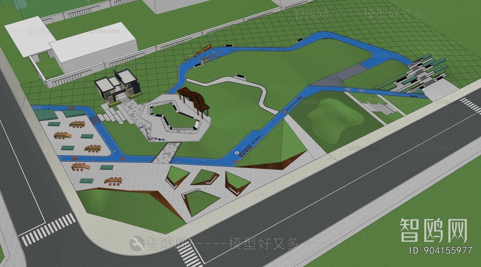 Modern Park Landscape