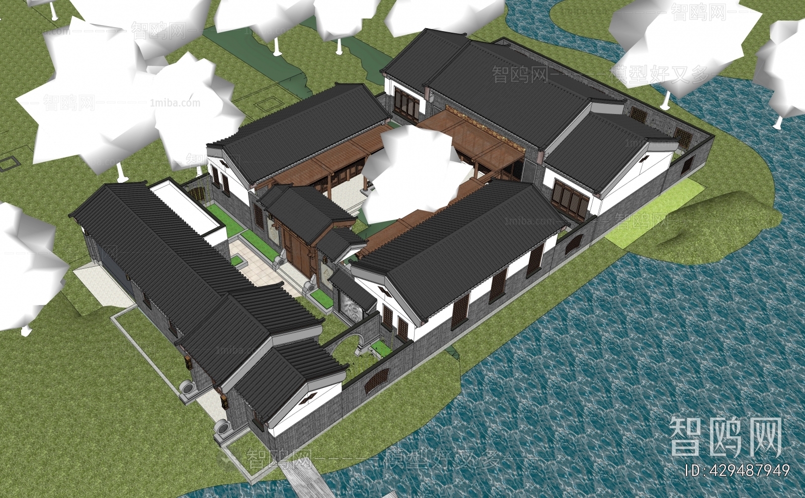 Chinese Style Architectural Bird's-eye View Planning