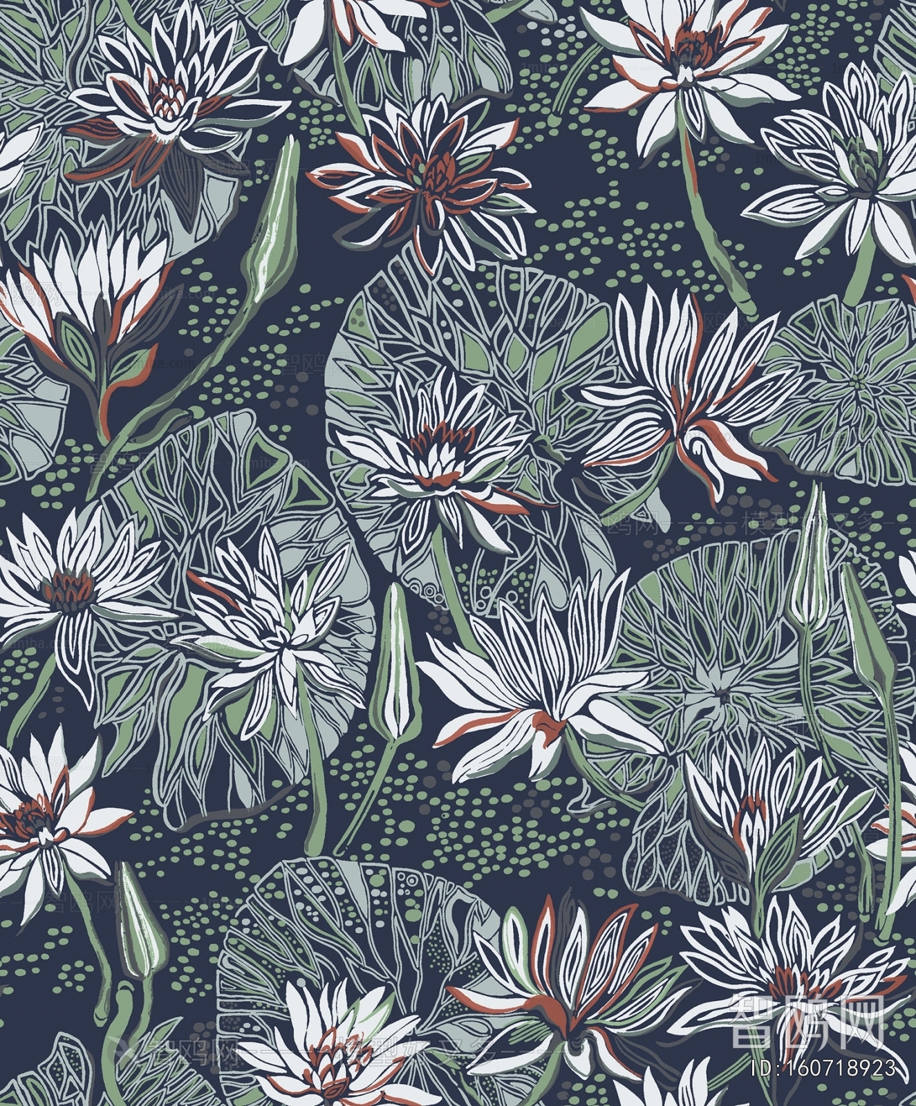 Animal And Plant Pattern Wallpaper