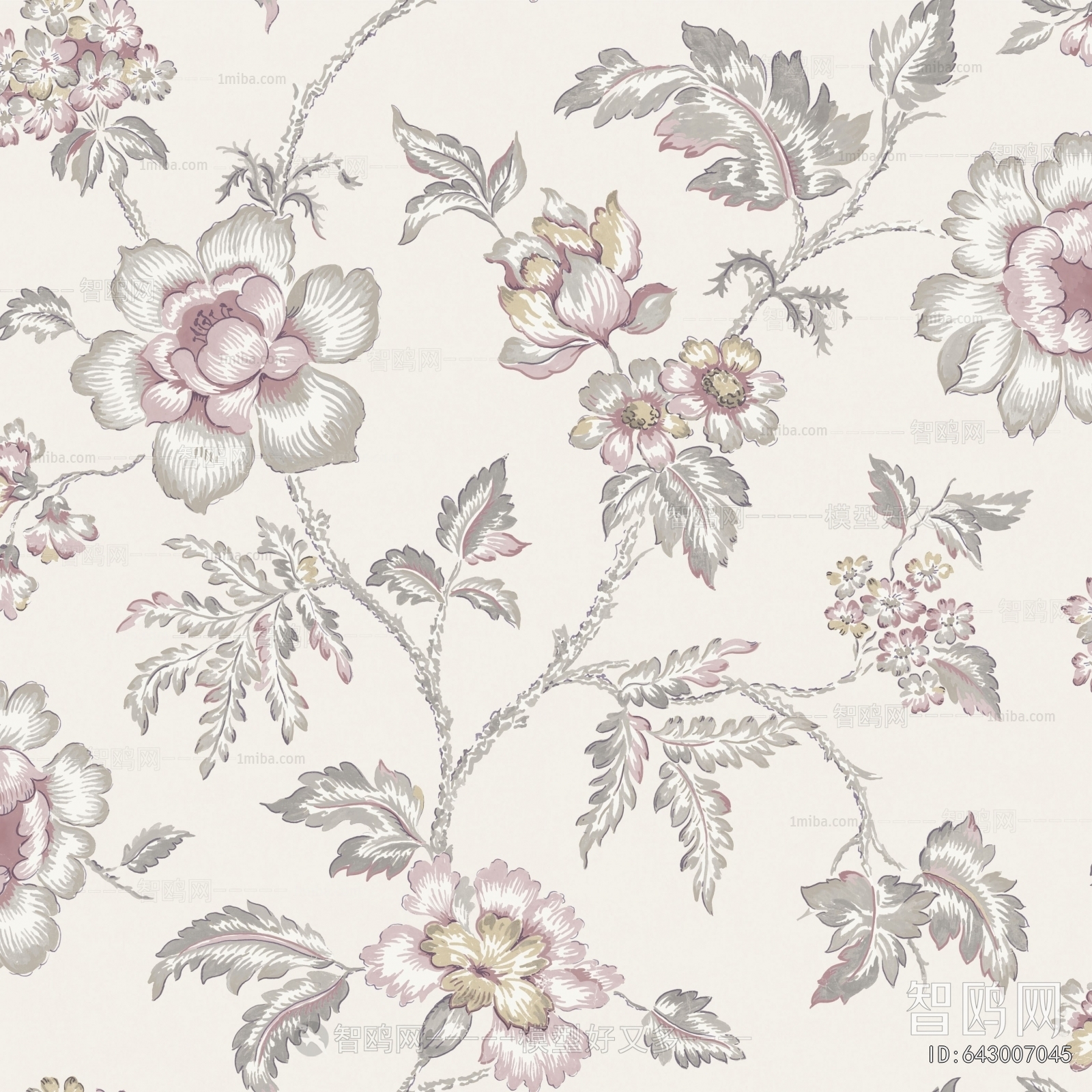 Animal And Plant Pattern Wallpaper