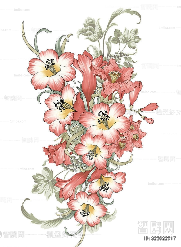 Animal And Plant Pattern Wallpaper