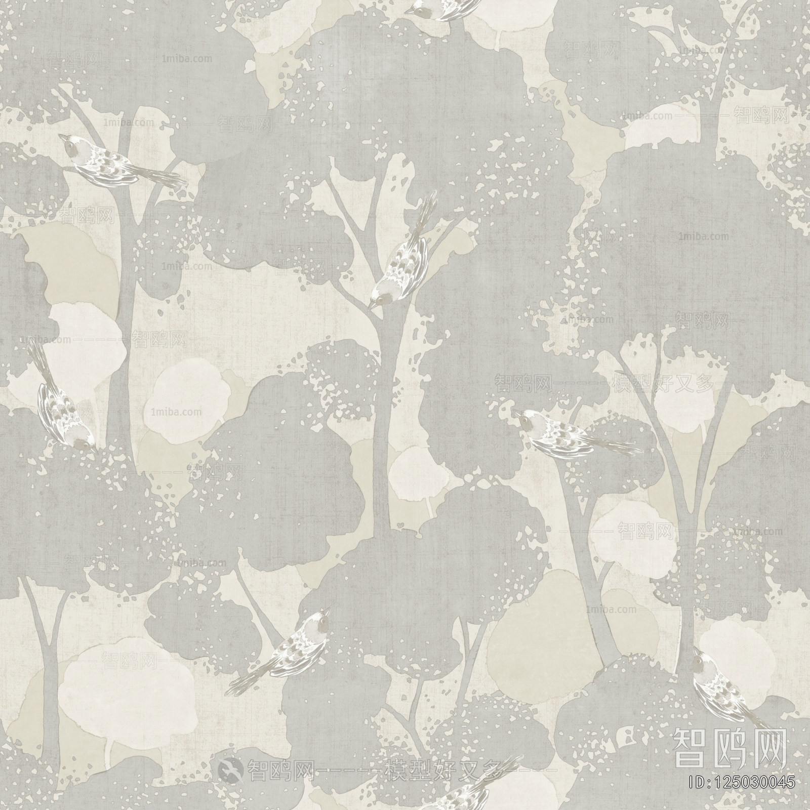 Animal And Plant Pattern Wallpaper