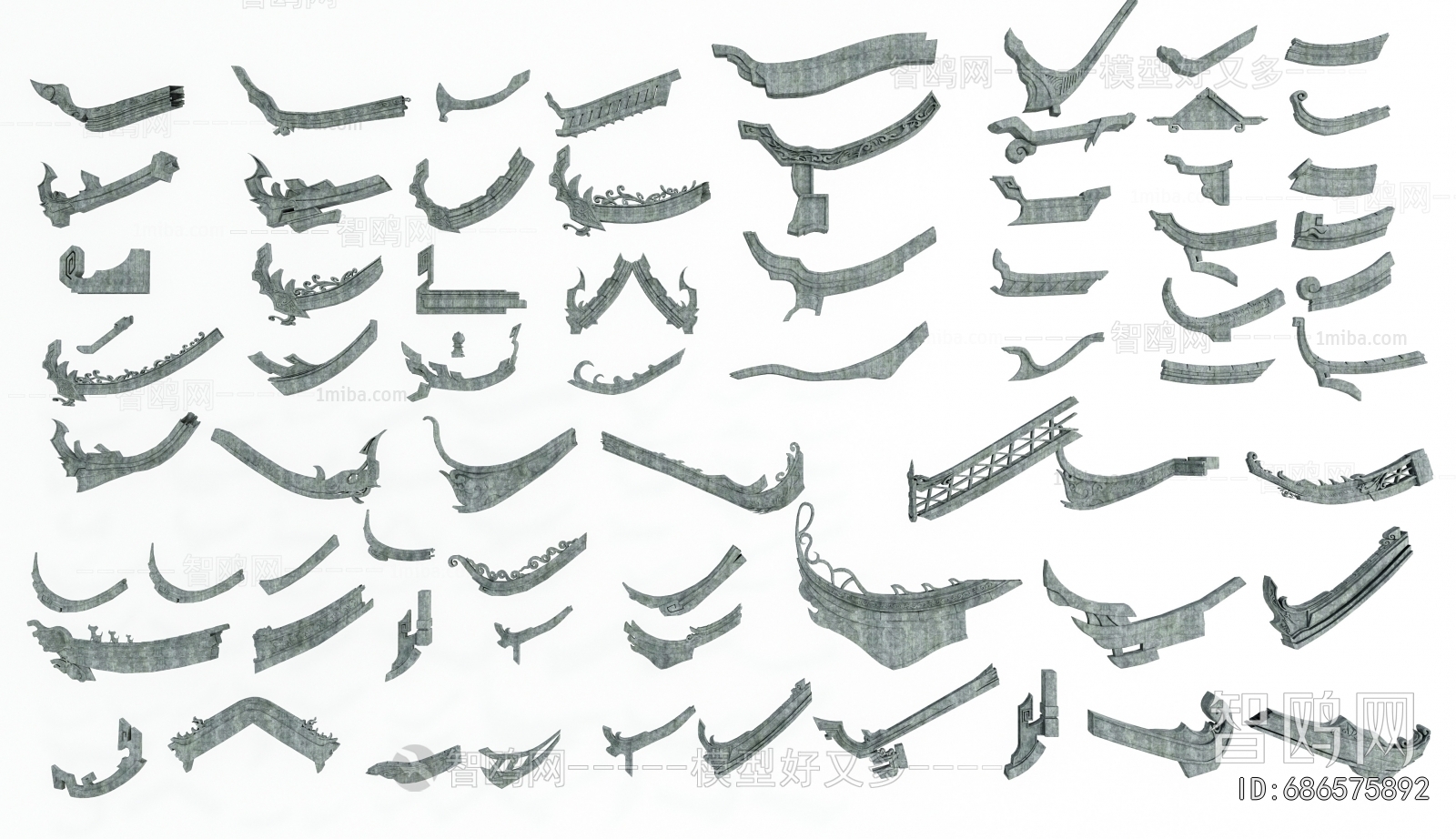 Chinese Style Building Component