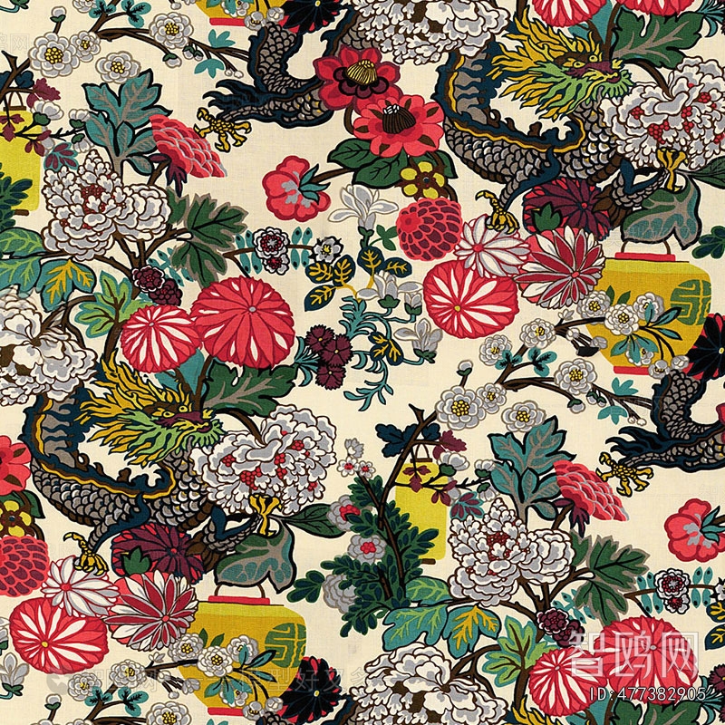 Animal And Plant Pattern Wallpaper