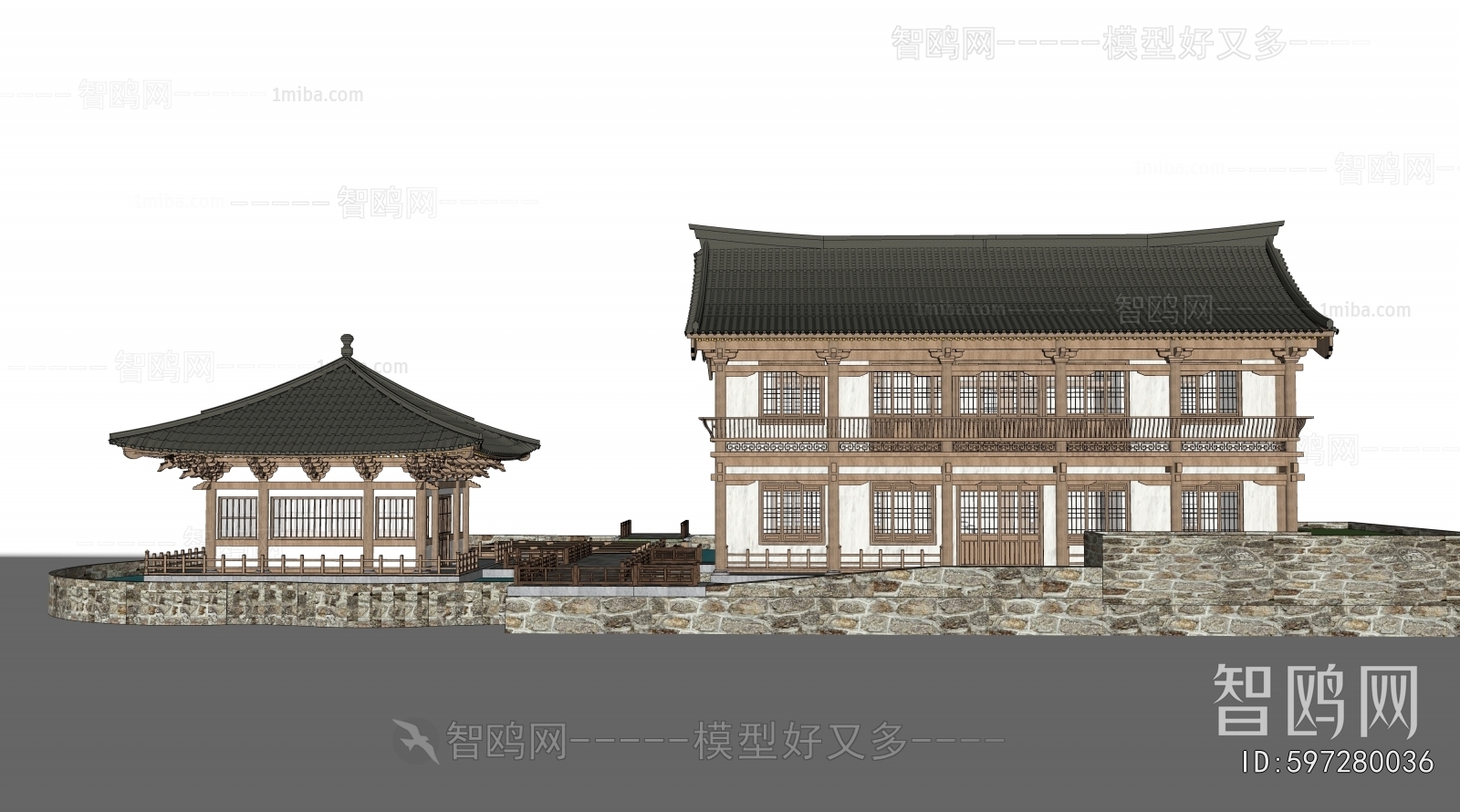 Chinese Style Appearance Of Commercial Building