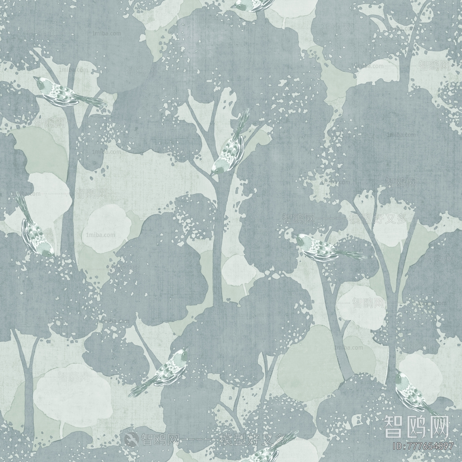 Animal And Plant Pattern Wallpaper