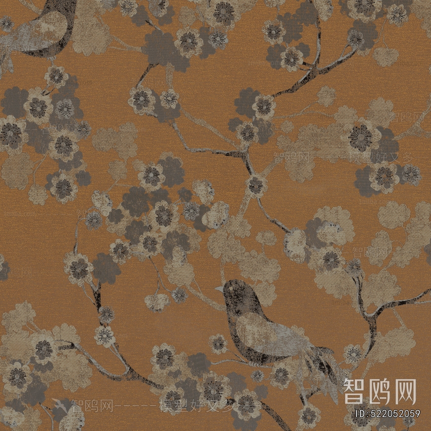 Animal And Plant Pattern Wallpaper