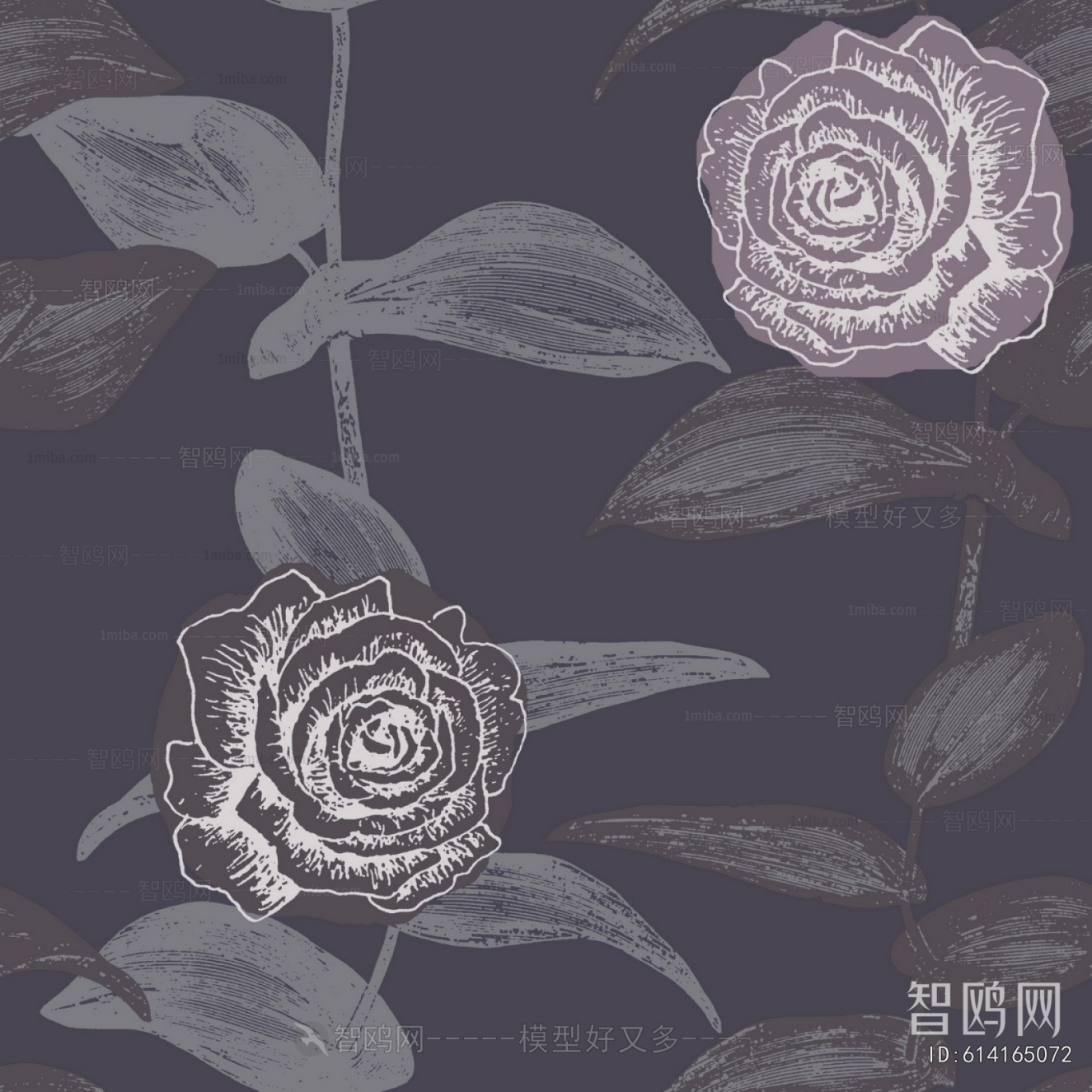 Animal And Plant Pattern Wallpaper