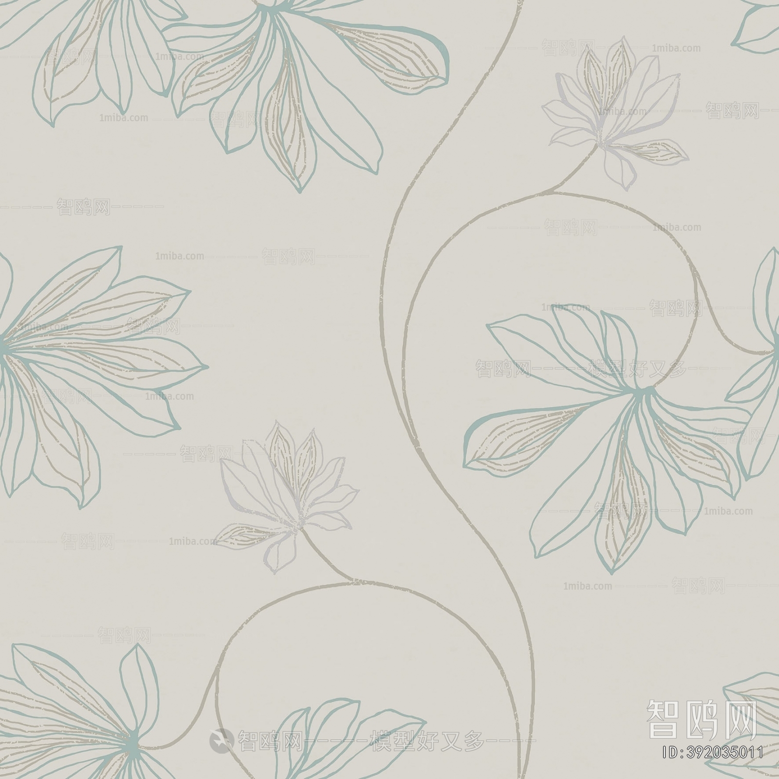 Animal And Plant Pattern Wallpaper