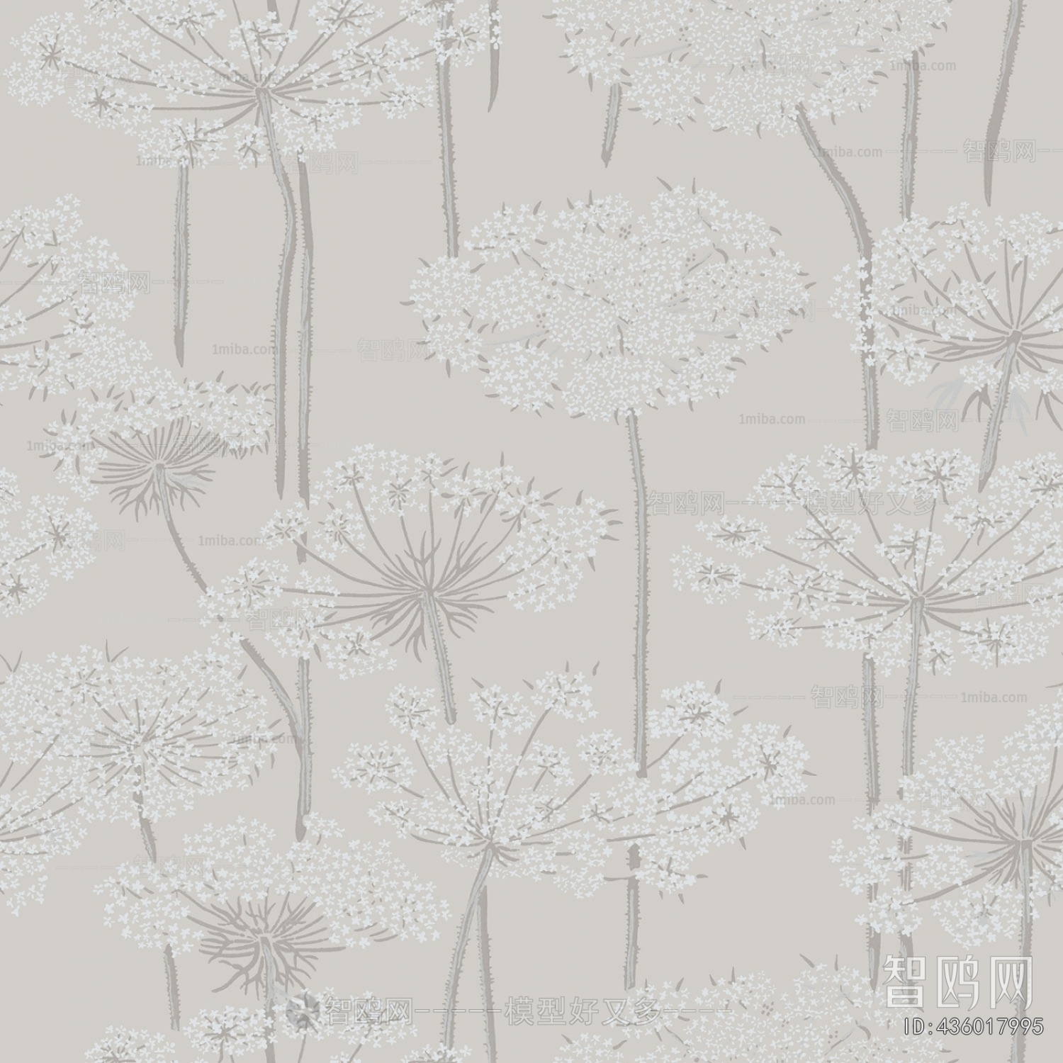 Animal And Plant Pattern Wallpaper