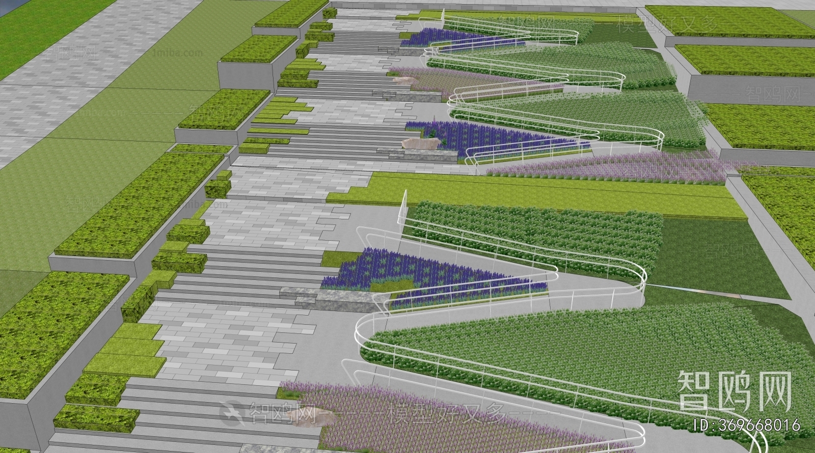 Modern Park Landscape