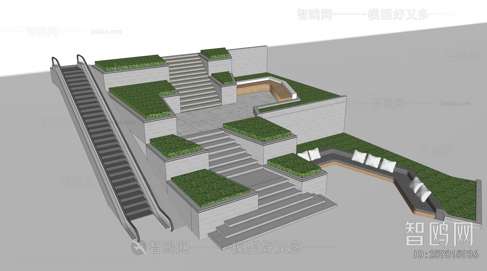 Modern Park Landscape