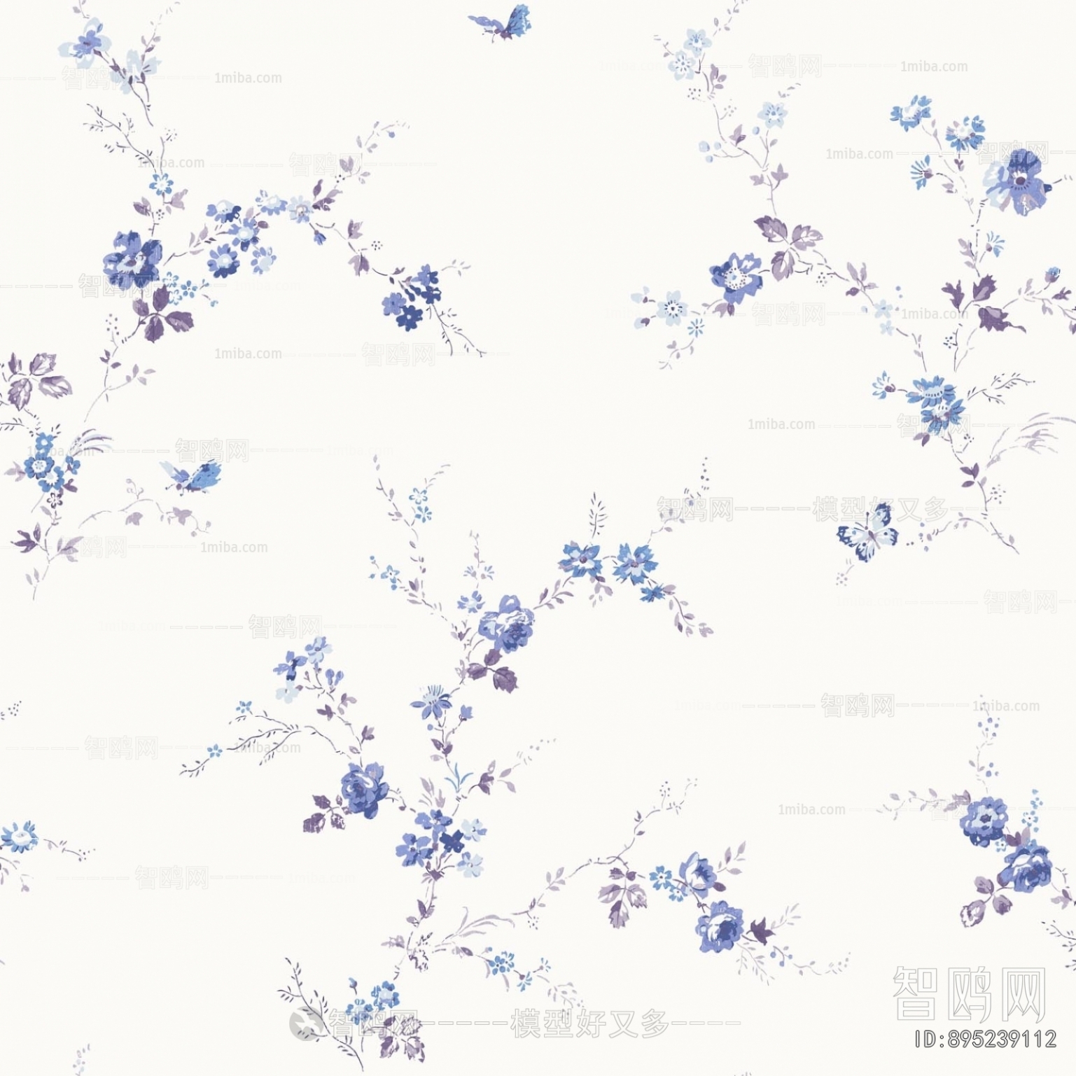 Animal And Plant Pattern Wallpaper