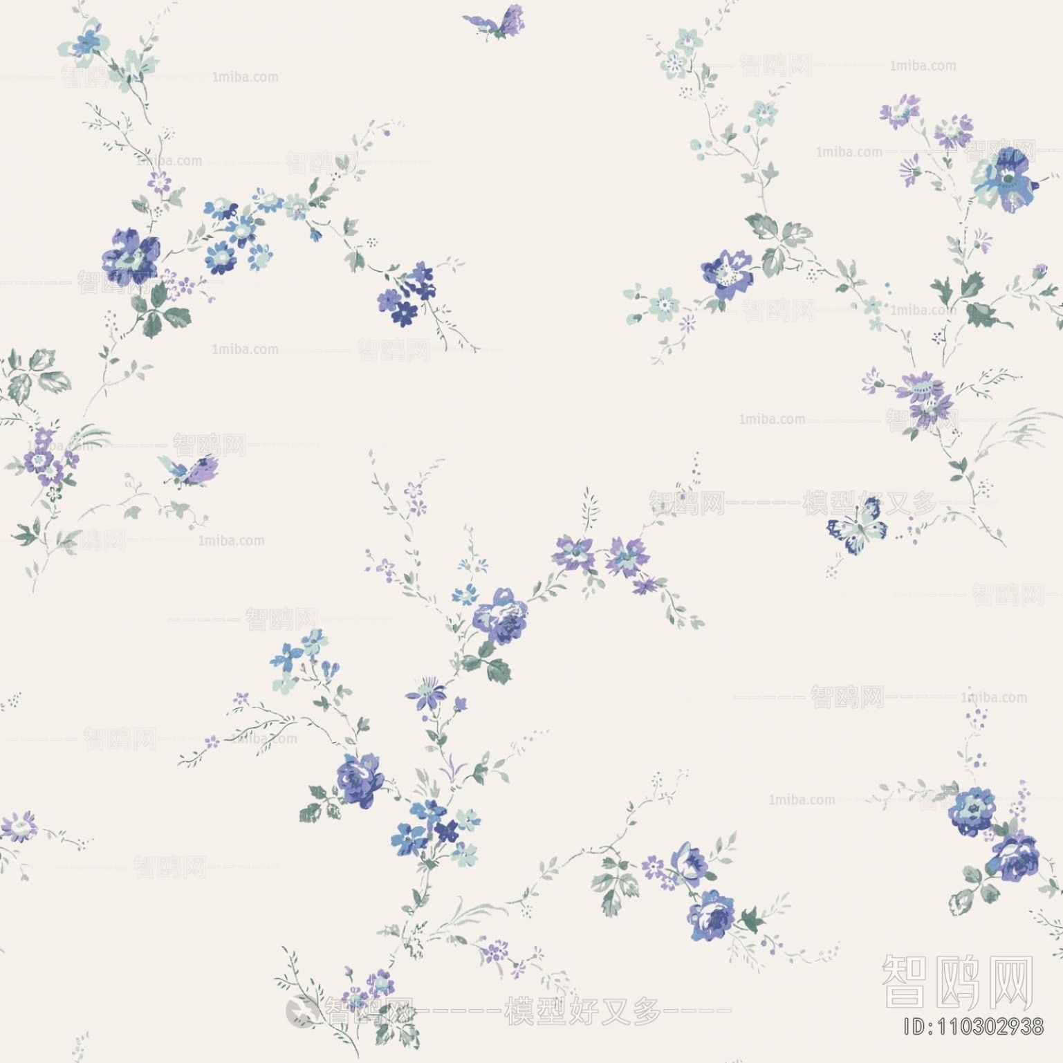 Animal And Plant Pattern Wallpaper