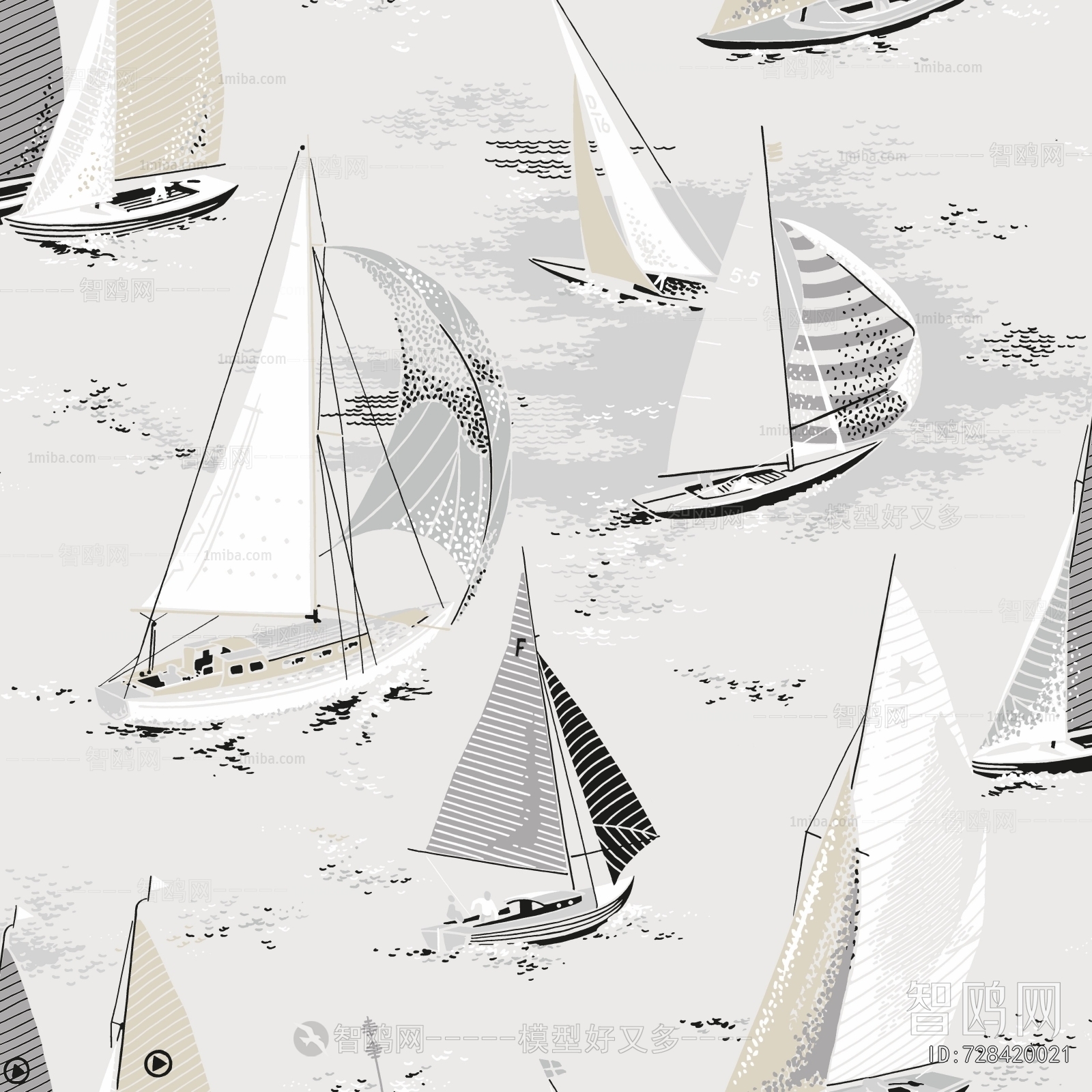 Animal And Plant Pattern Wallpaper