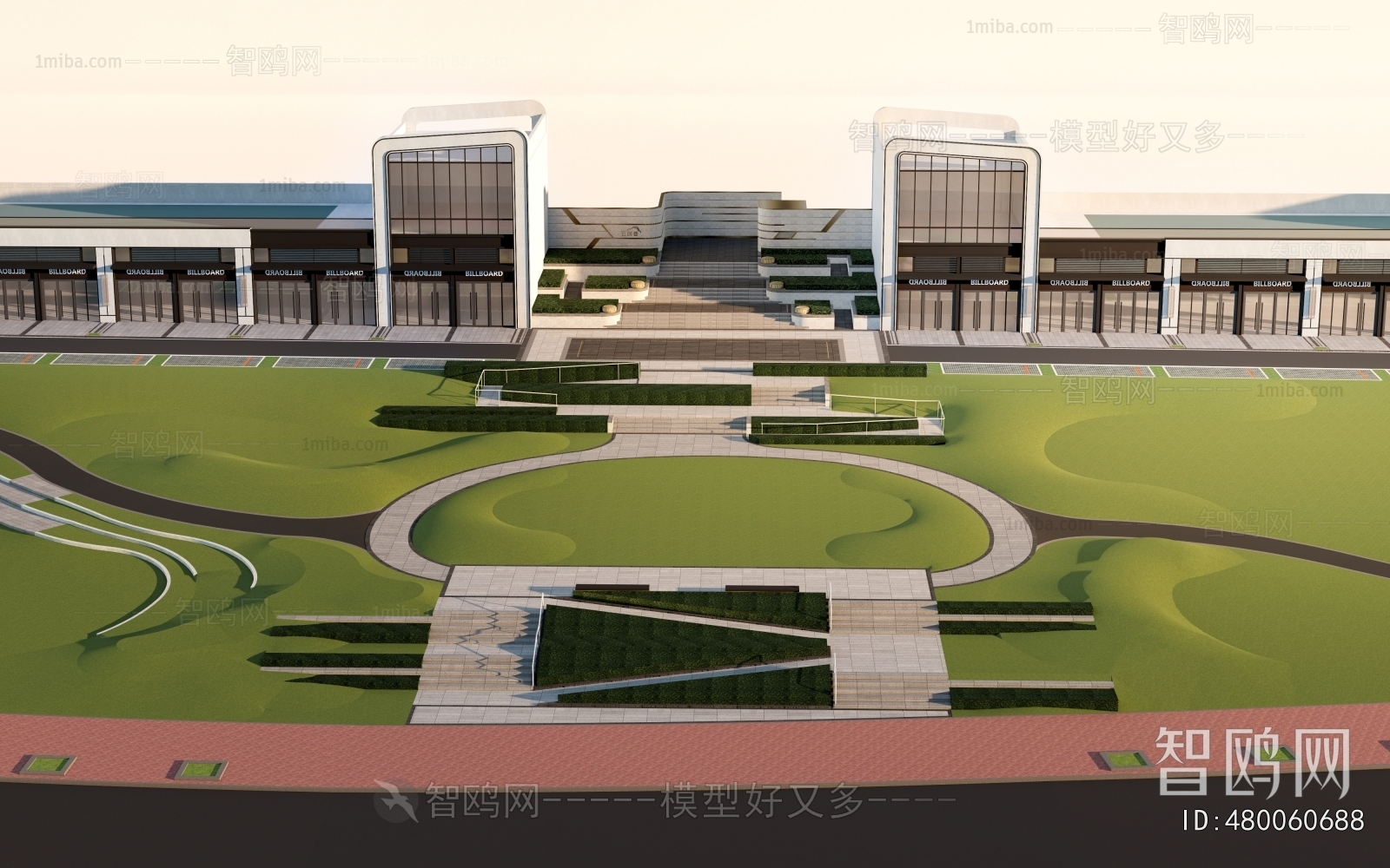 Modern Park Landscape