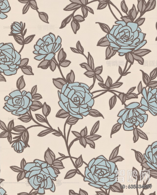 Animal And Plant Pattern Wallpaper