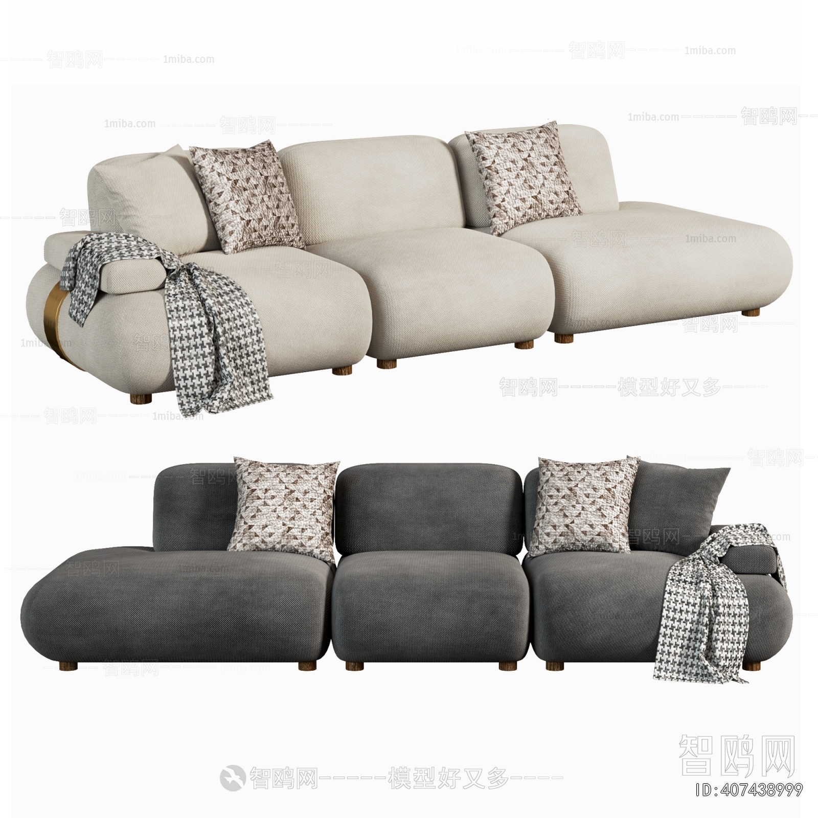 Modern Three-seat Sofa