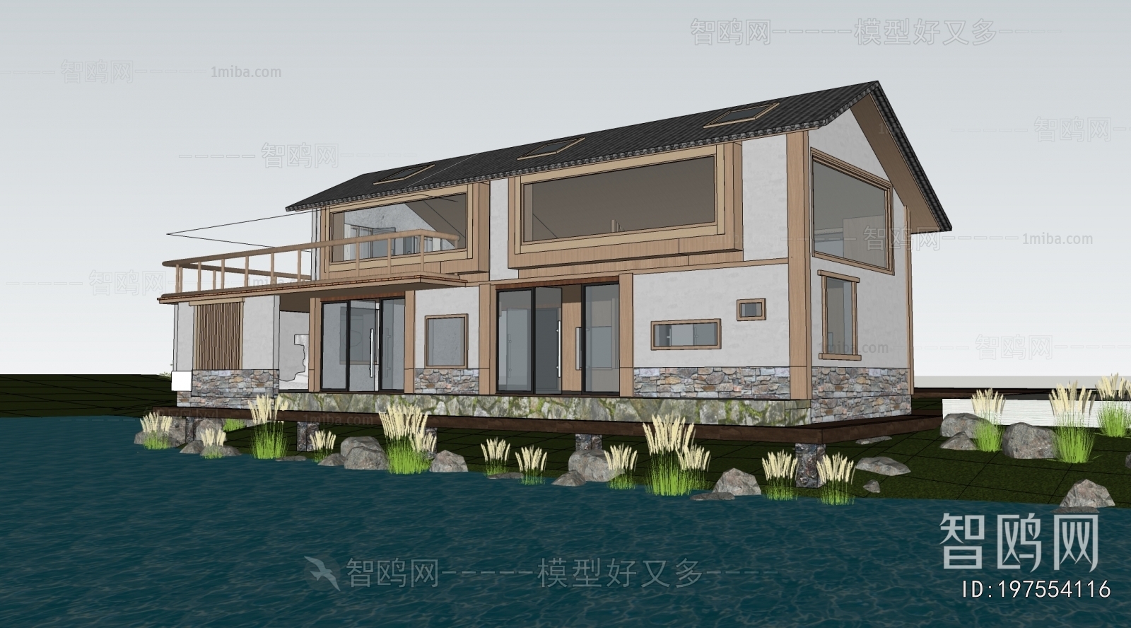 New Chinese Style Appearance Of Commercial Building