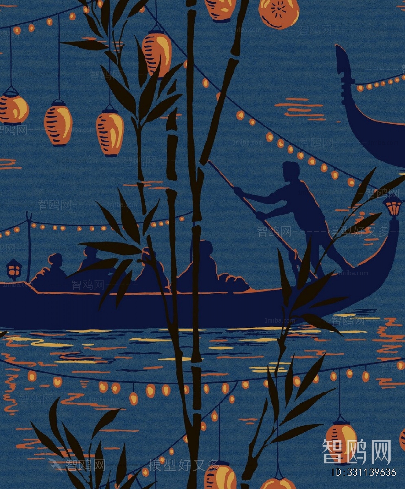 Animal And Plant Pattern Wallpaper