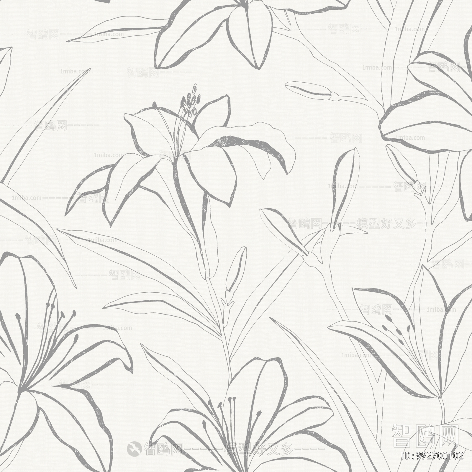 Animal And Plant Pattern Wallpaper