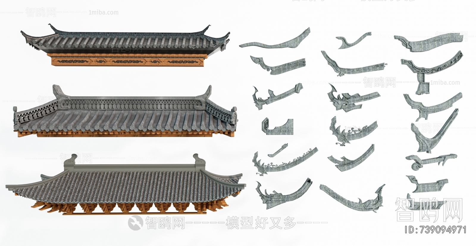 Chinese Style Building Component