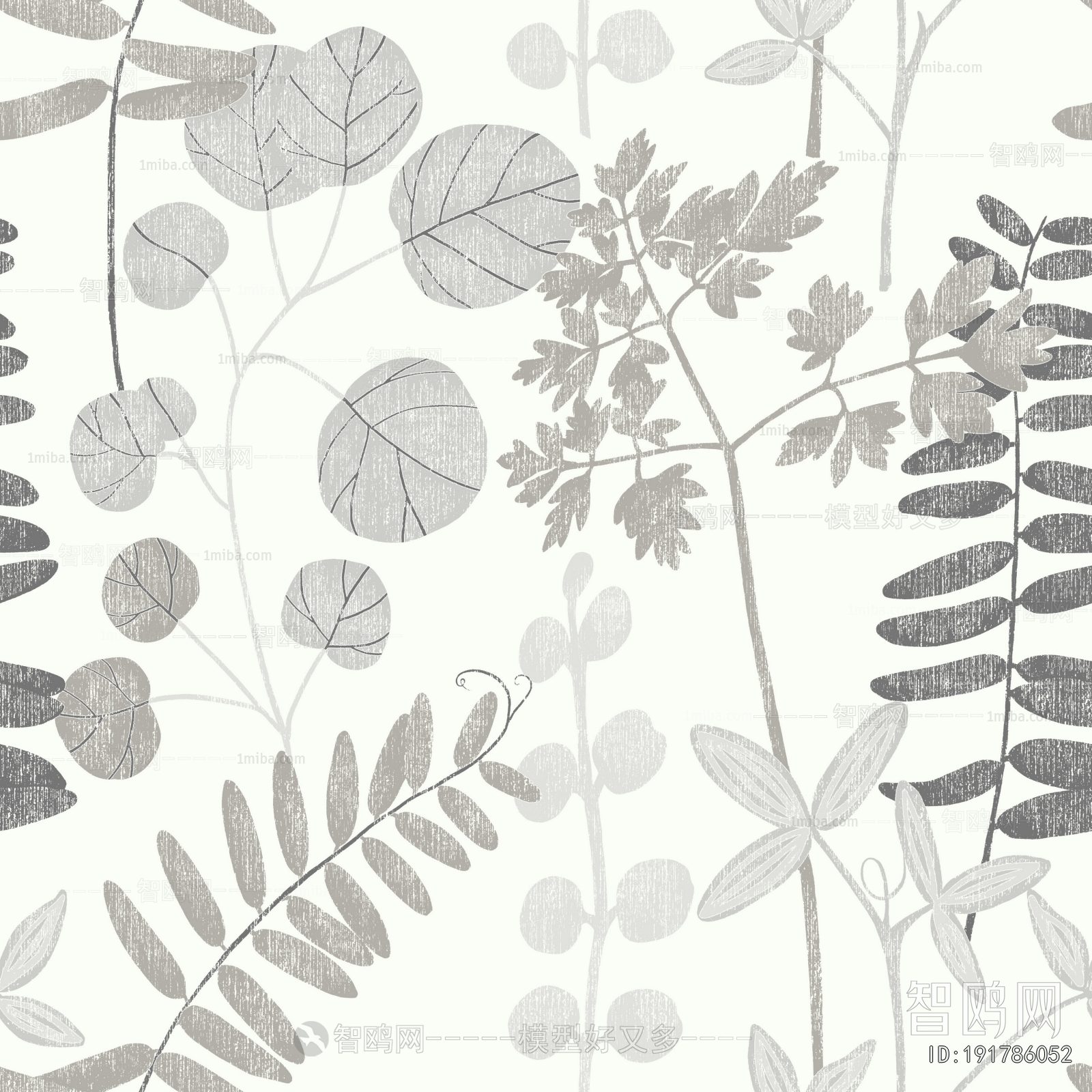 Animal And Plant Pattern Wallpaper