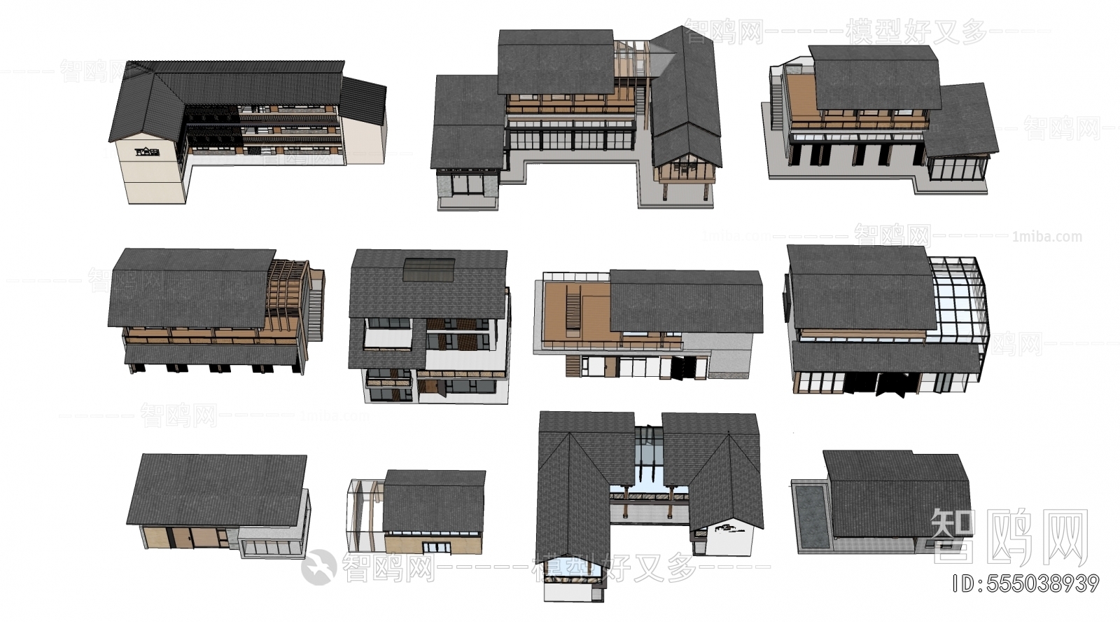New Chinese Style Appearance Of Commercial Building
