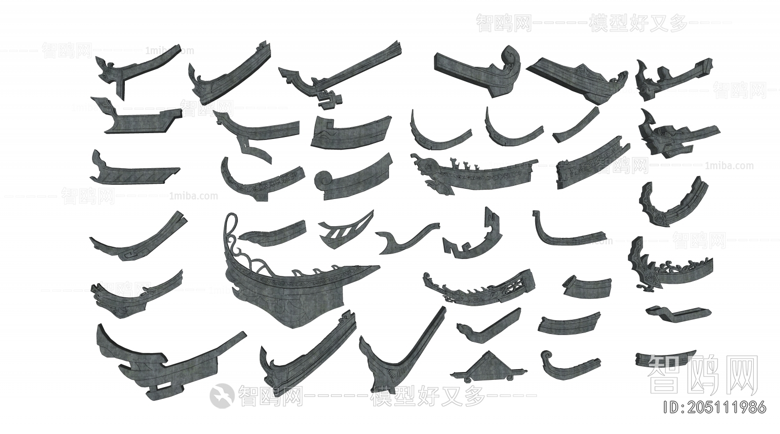 Chinese Style Building Component