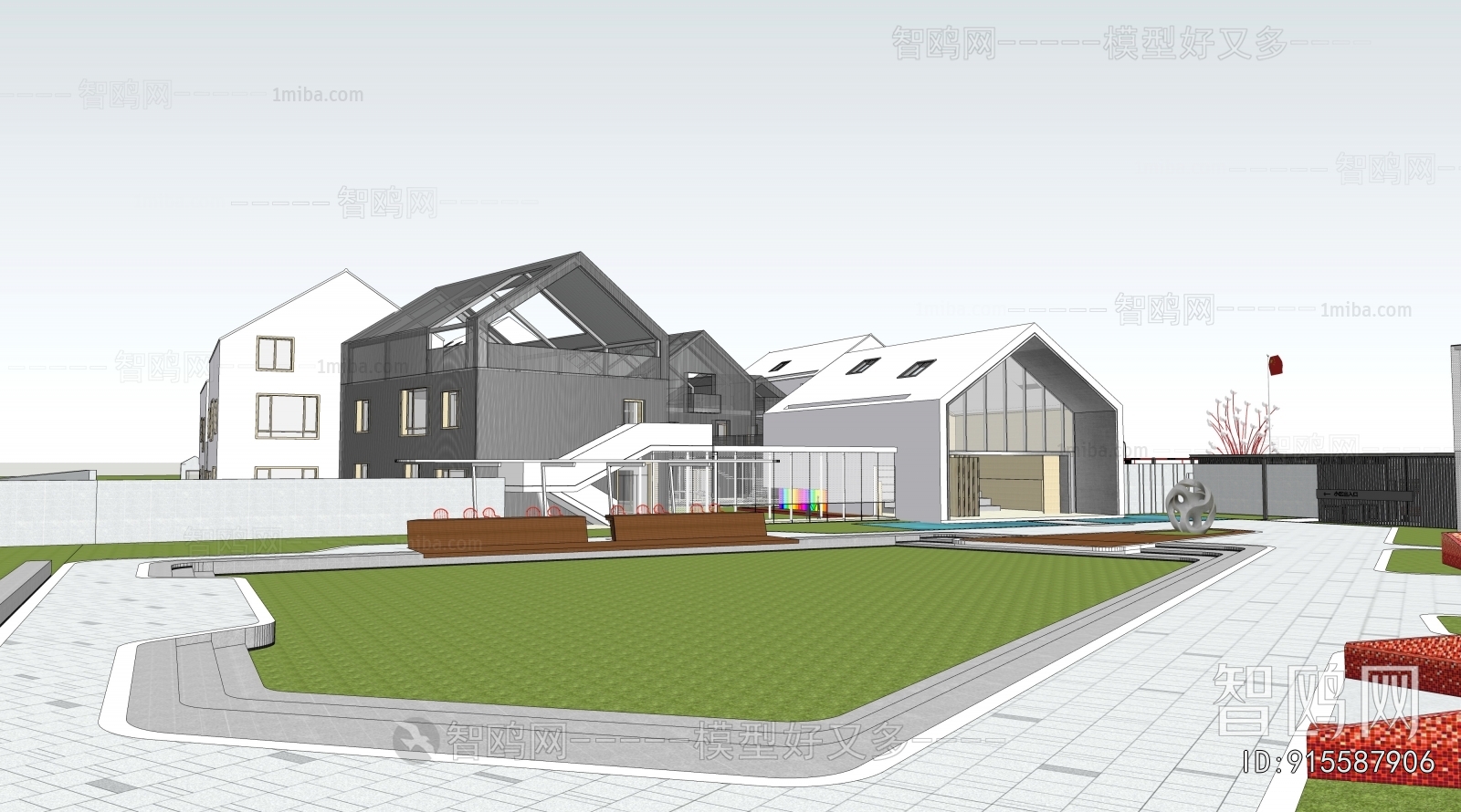 Modern School Building