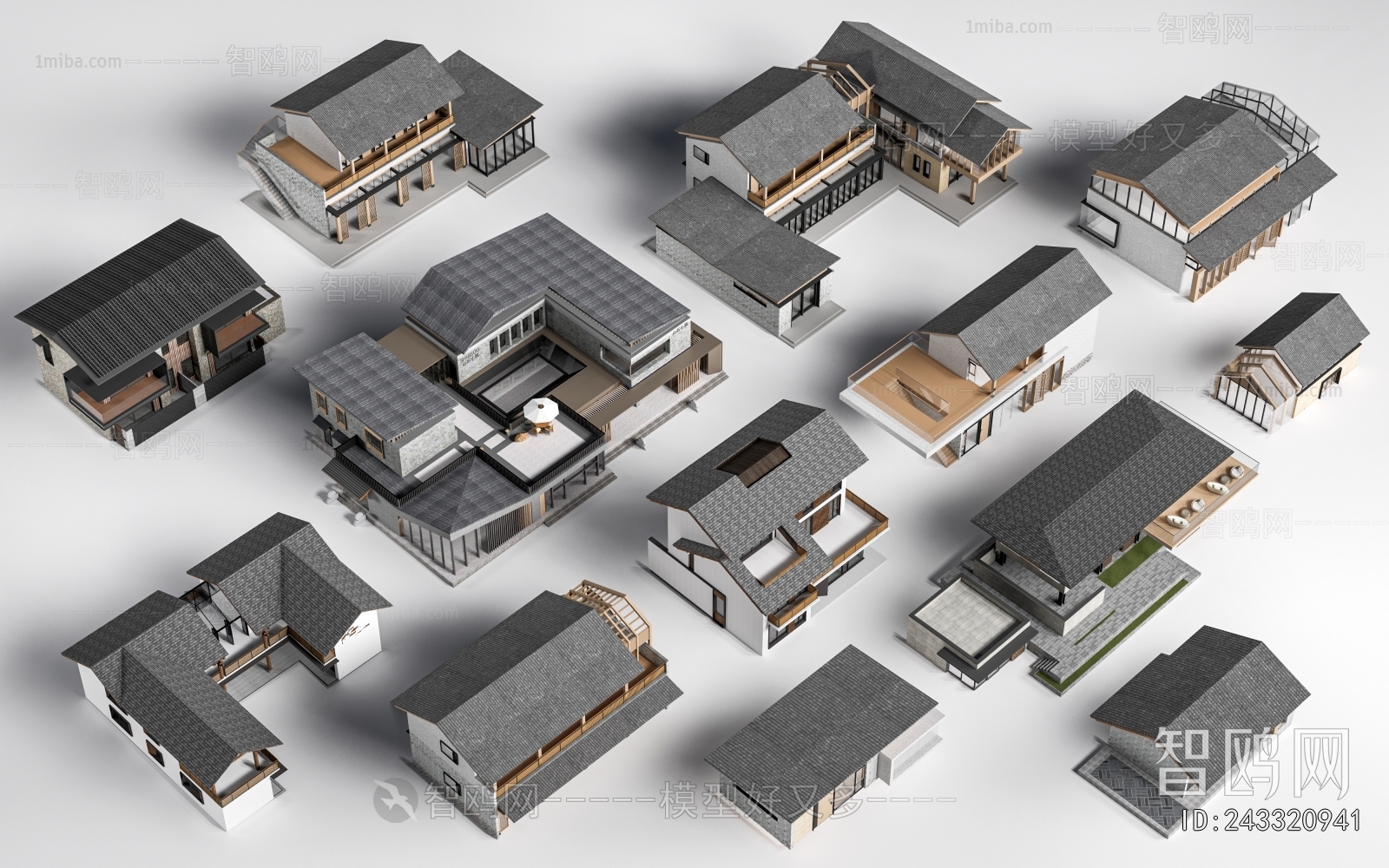 New Chinese Style Appearance Of Commercial Building