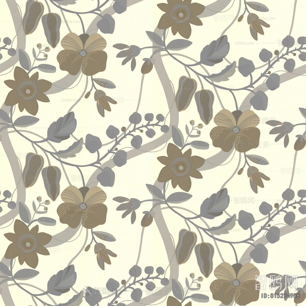 Animal And Plant Pattern Wallpaper