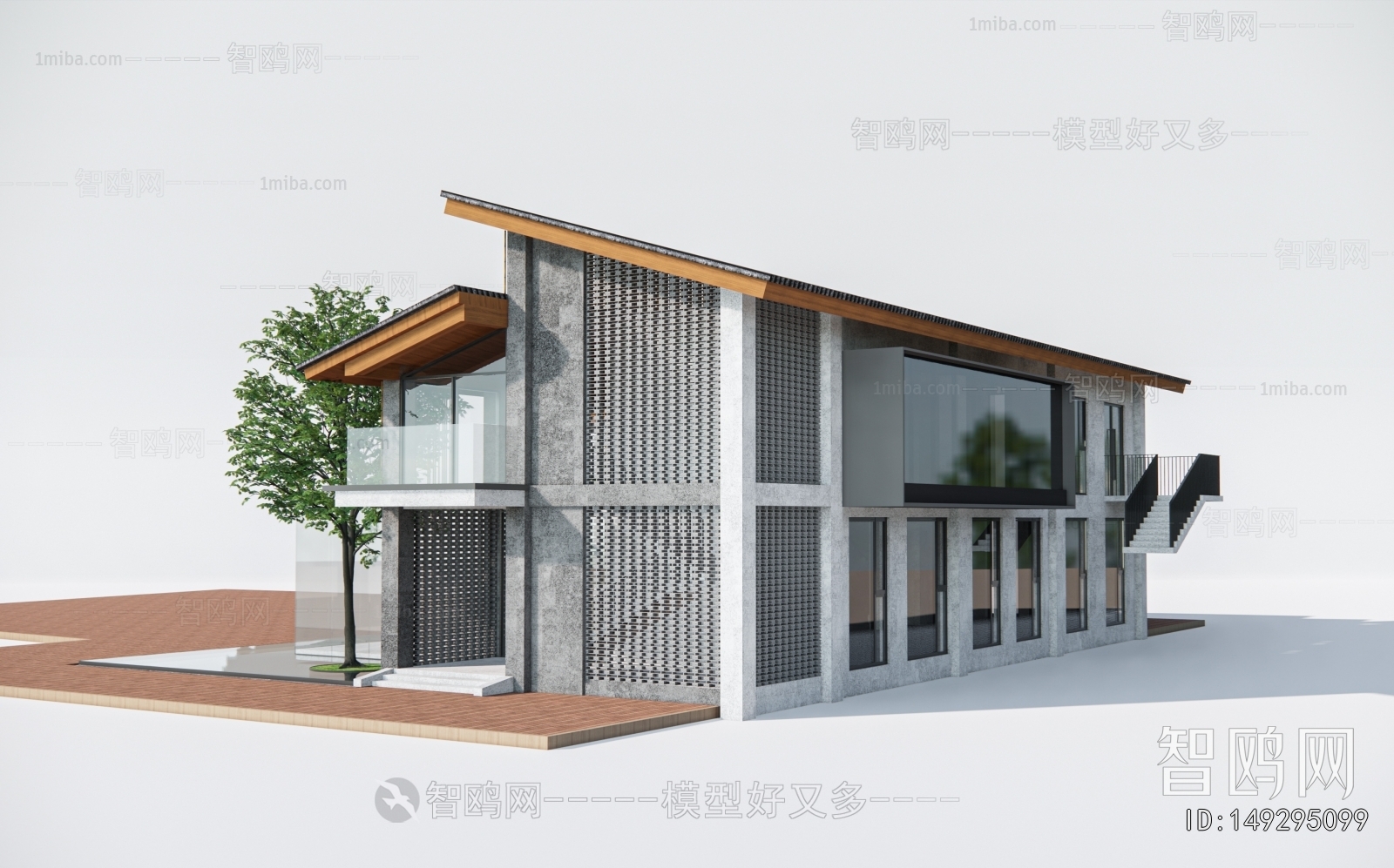 New Chinese Style Appearance Of Commercial Building