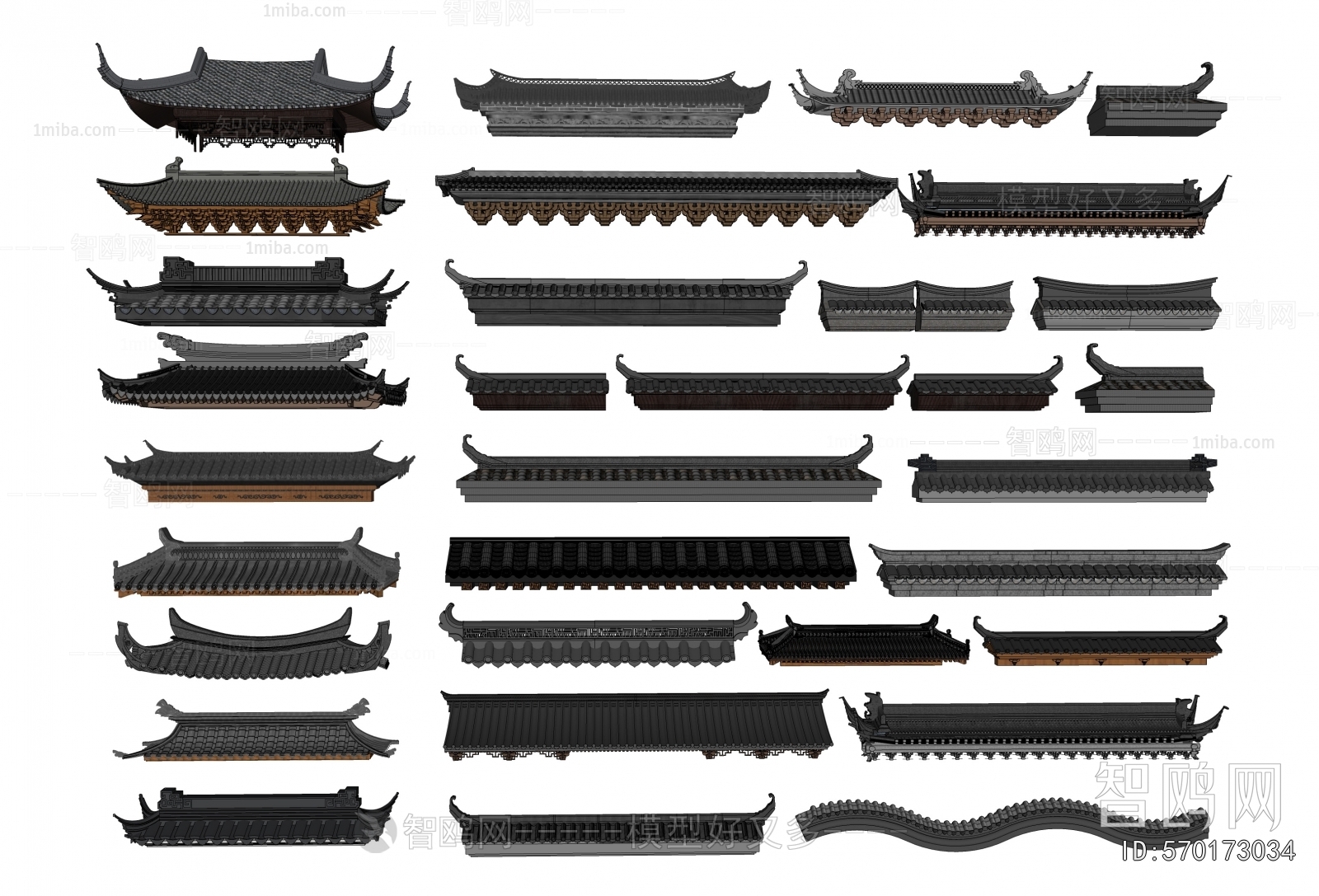 Chinese Style Building Component