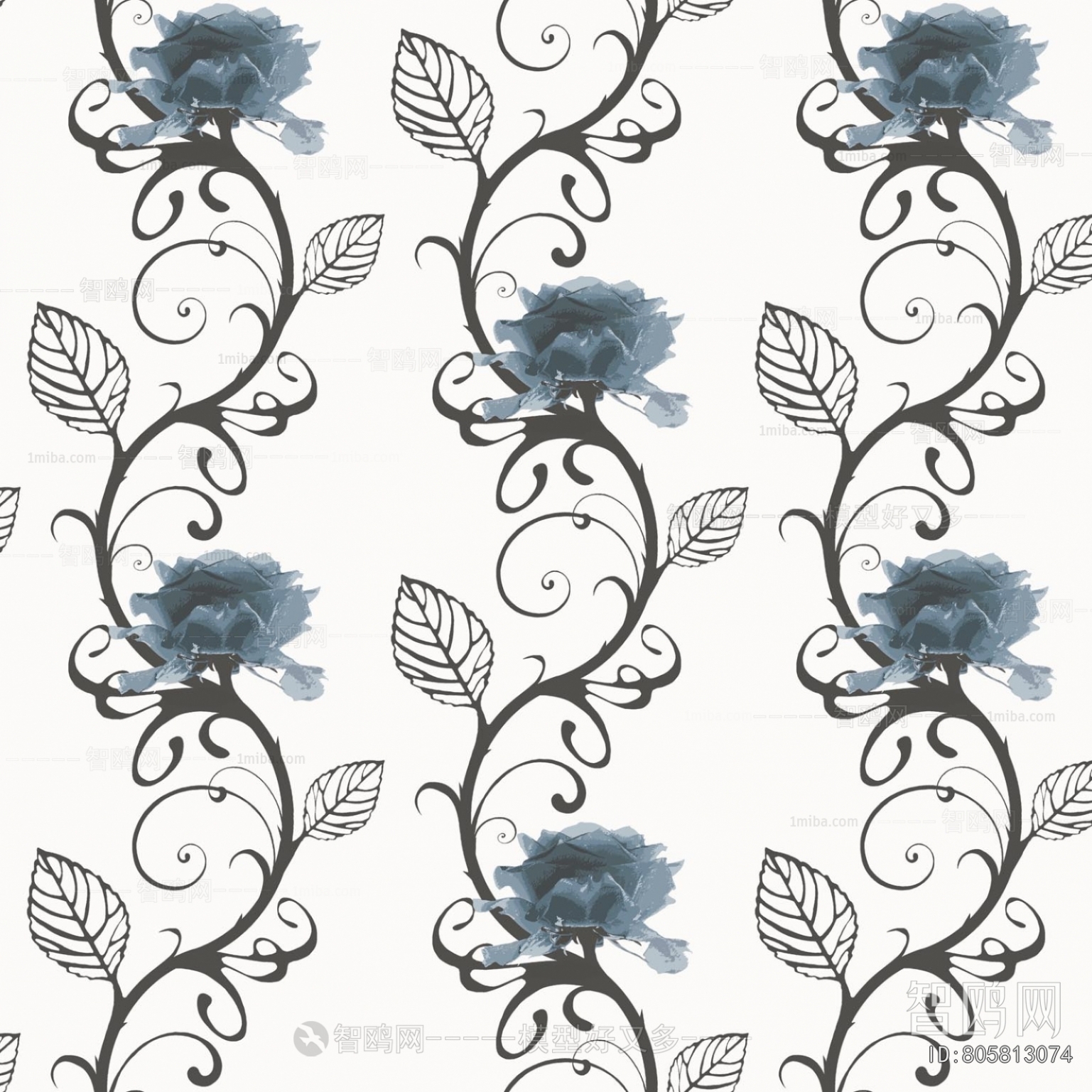 Animal And Plant Pattern Wallpaper