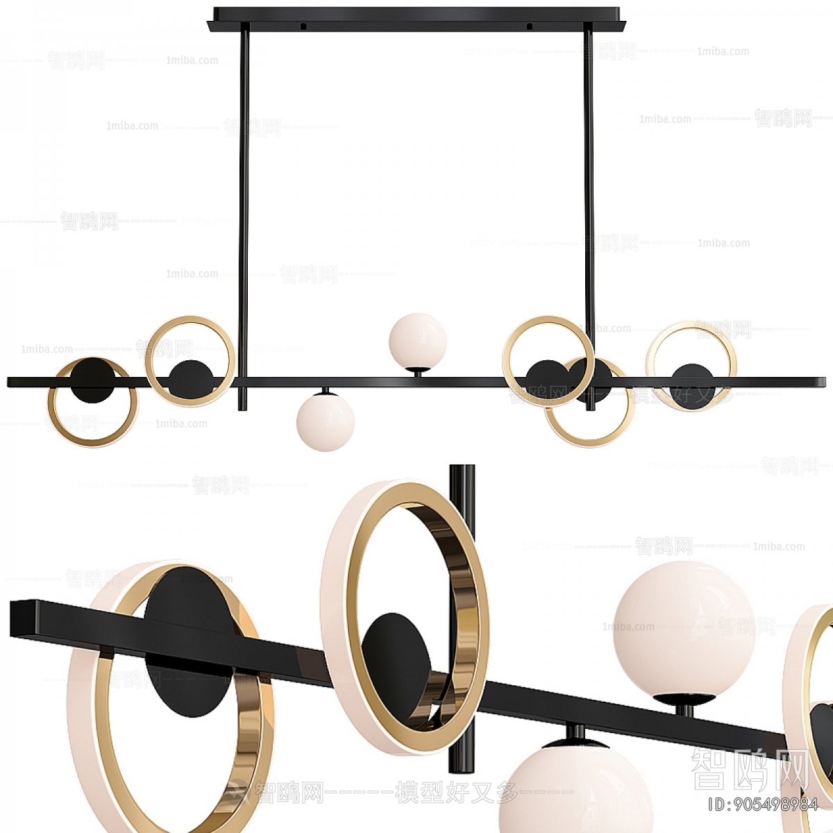 Modern Long Chandelier