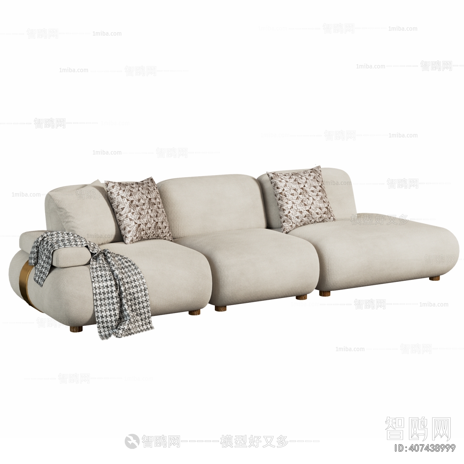 Modern Three-seat Sofa