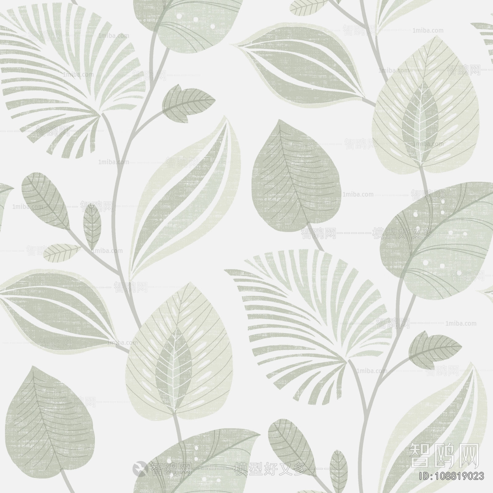 Animal And Plant Pattern Wallpaper