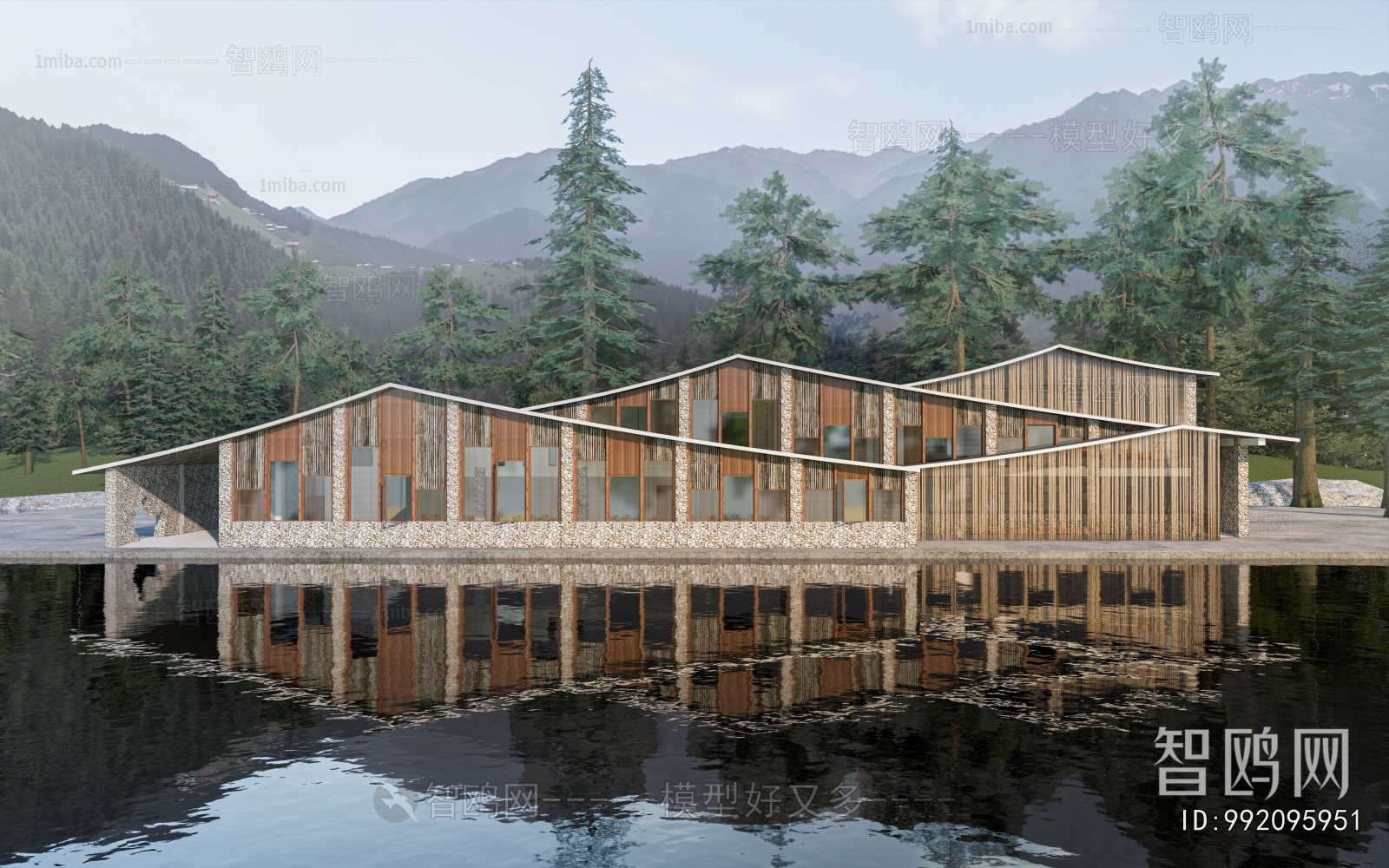 New Chinese Style Architecture Of Artistic Style