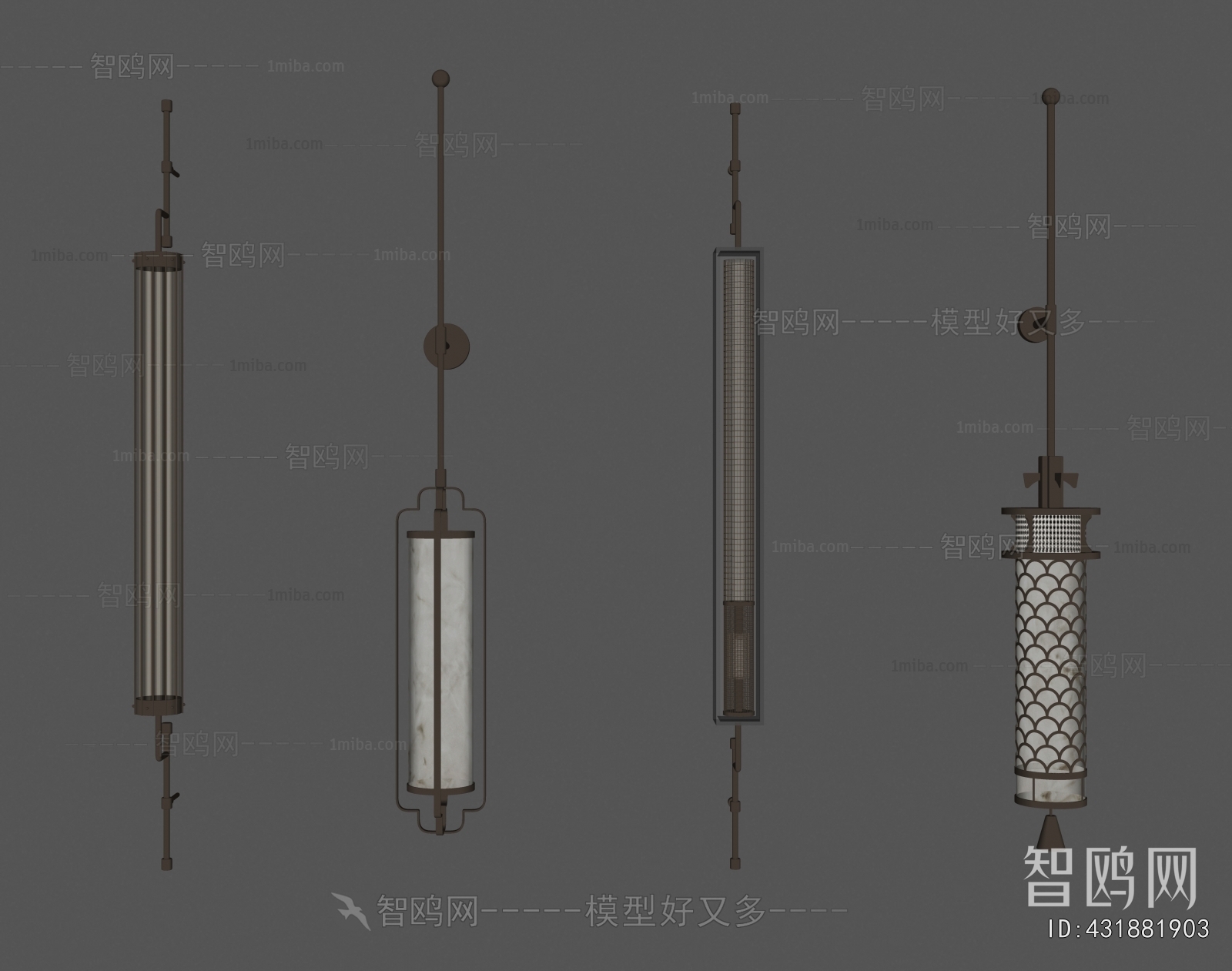 New Chinese Style Wall Lamp