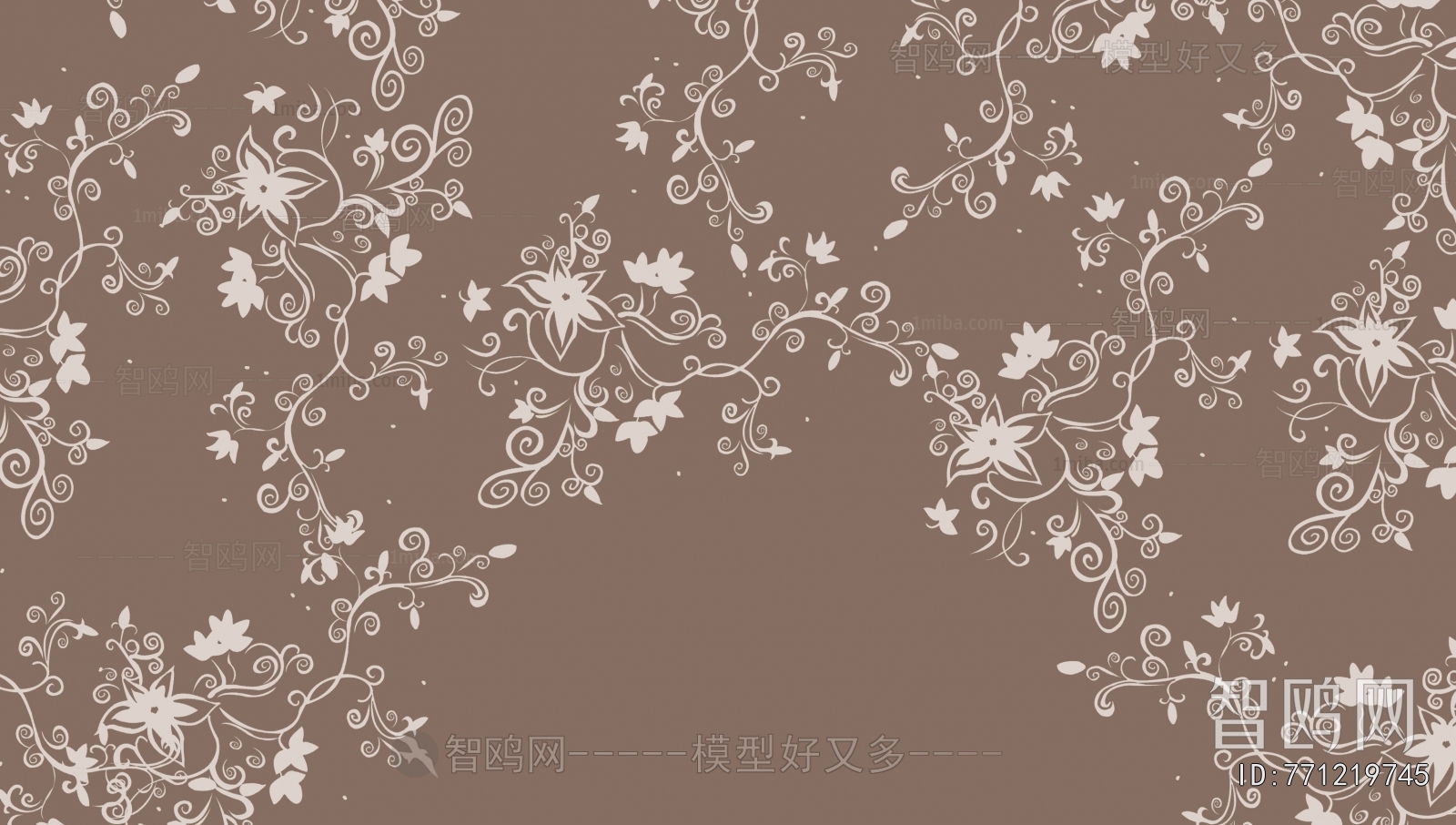 Animal And Plant Pattern Wallpaper