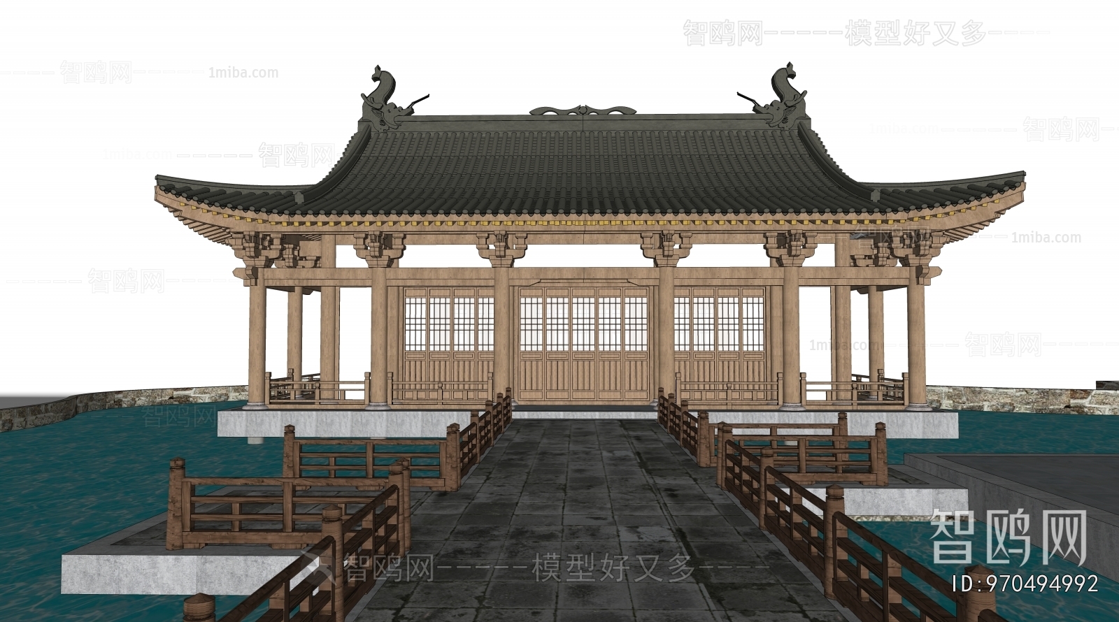 Chinese Style Ancient Architectural Buildings