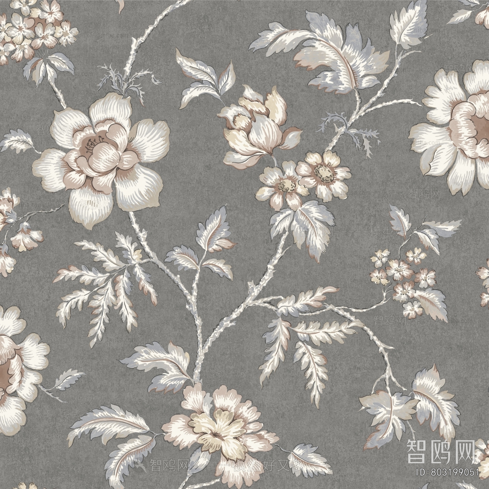 Animal And Plant Pattern Wallpaper