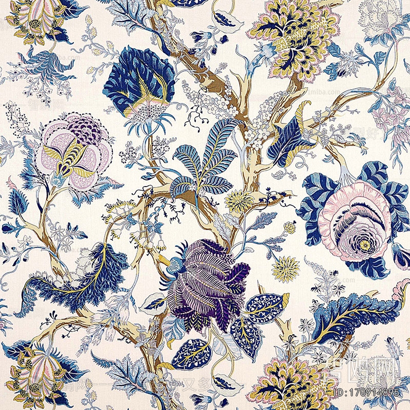 Animal And Plant Pattern Wallpaper
