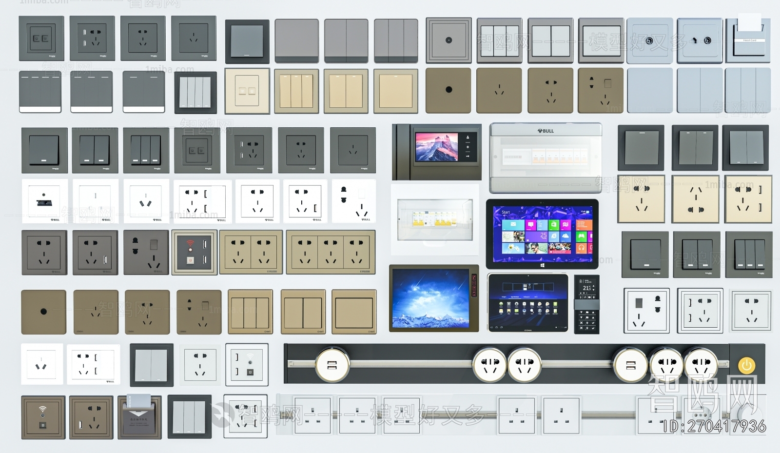Modern Switch Socket Panel
