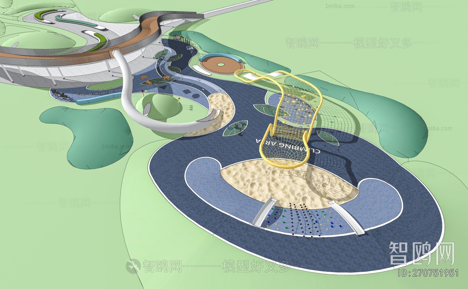 Modern Park Landscape