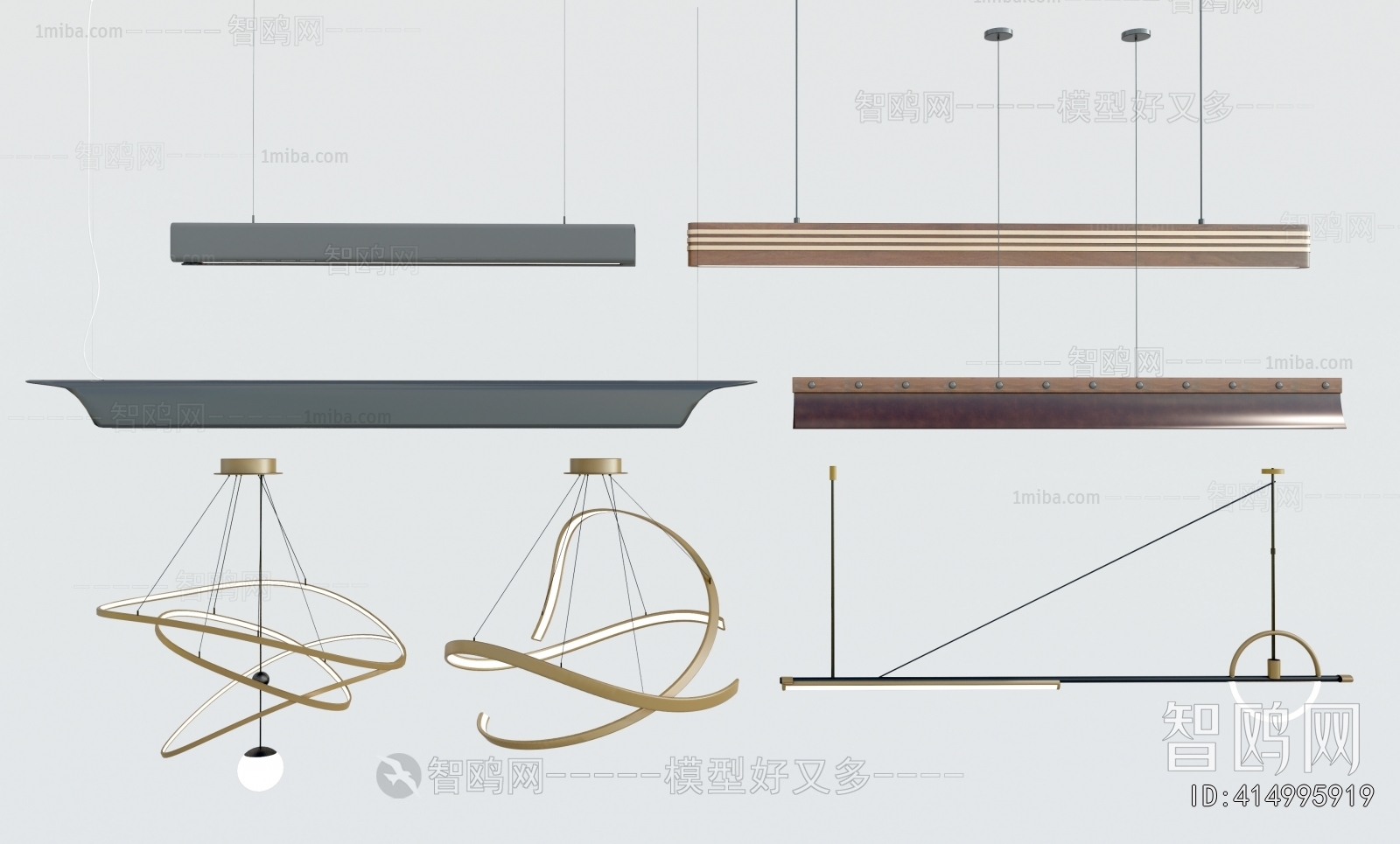 Modern Long Chandelier