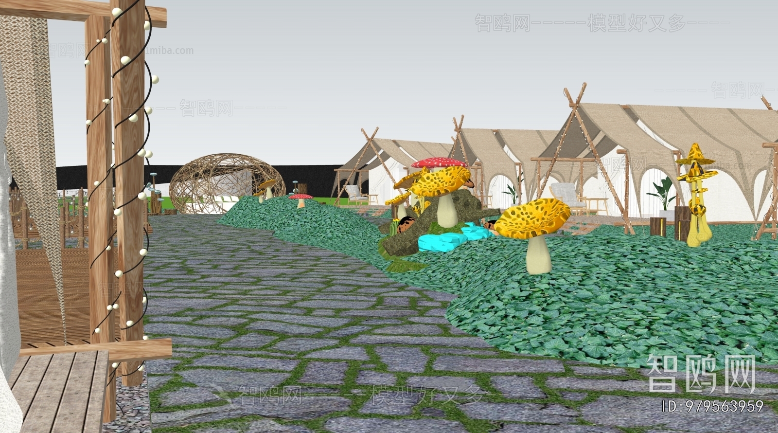 Modern Park Landscape